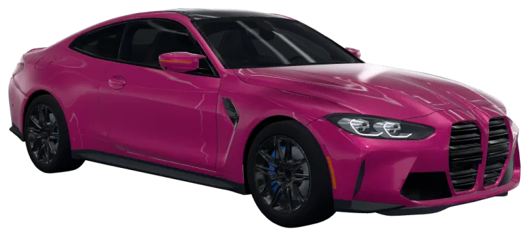 The customer’s build: a BMW M4 in 3M 2080 Gloss Fierce Fuchsia (2080-G348)